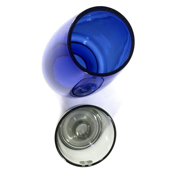 Per Lütken for Holmegaard Glass Hurricanes Blue Danish Modern - 7.75" - Picture 6 of 7